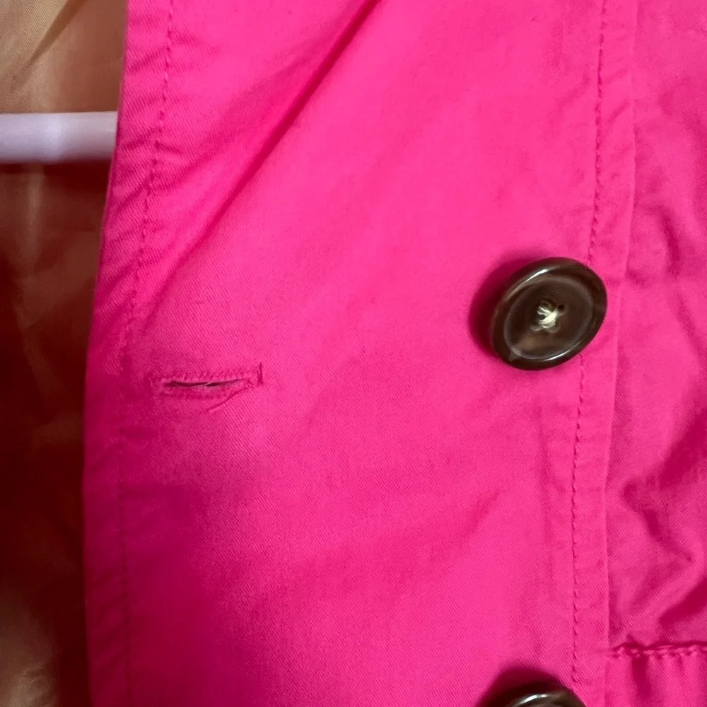 Oshkosh Pea Coat Girl's 2T Pink Long Sleeve‎ Green Lined Spring Easter Princess